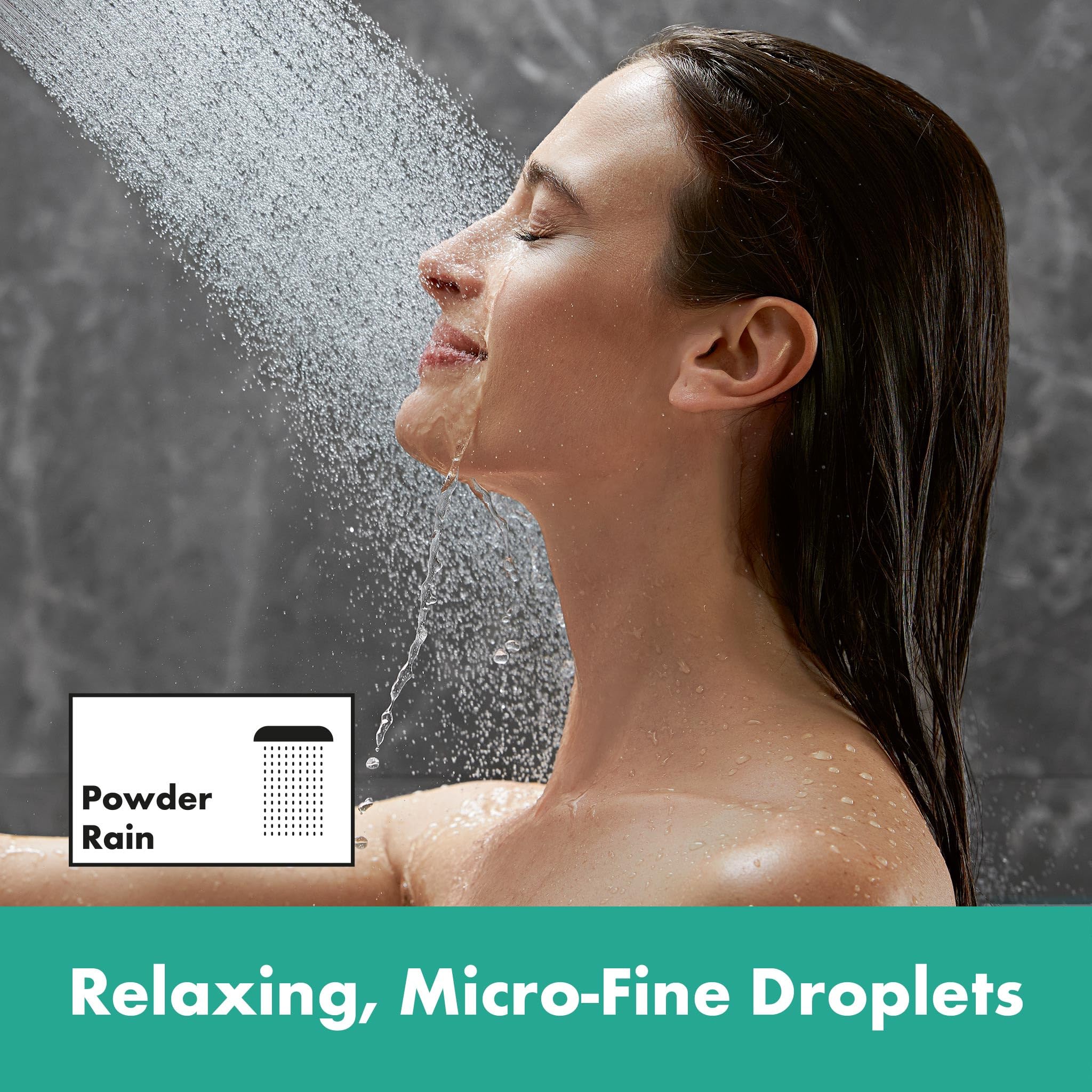 hansgrohe Rainfinity - zestaw prysznicowy z główka prysznicowa, tekstylny wąż prysznicowy Designflex 160 cm oraz drążek prysznicowy 65 cm, 3-strumieniowa, brąz szczotkowany