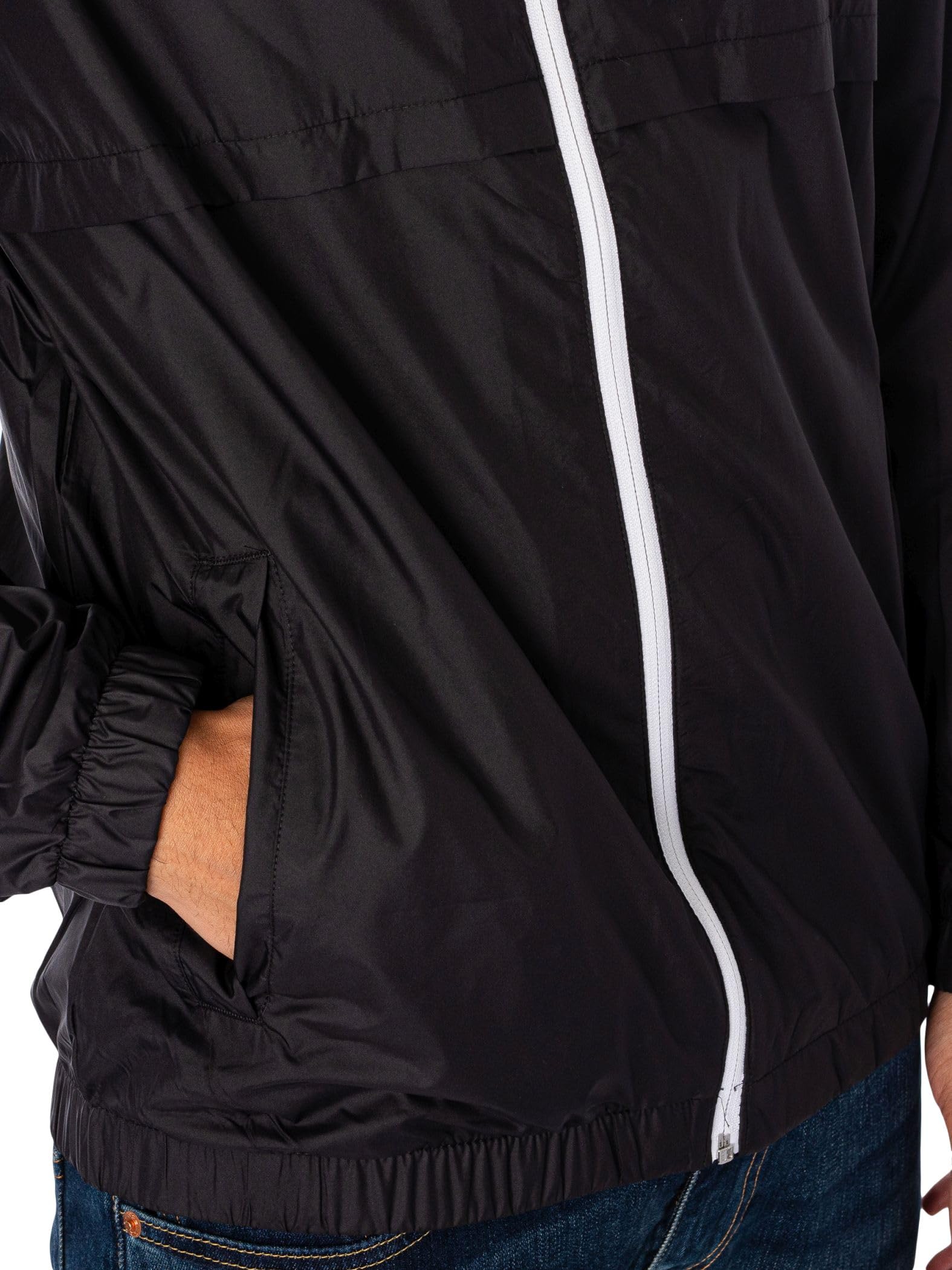 PUMA Uomo Giacca A Vento Solida, Black/White