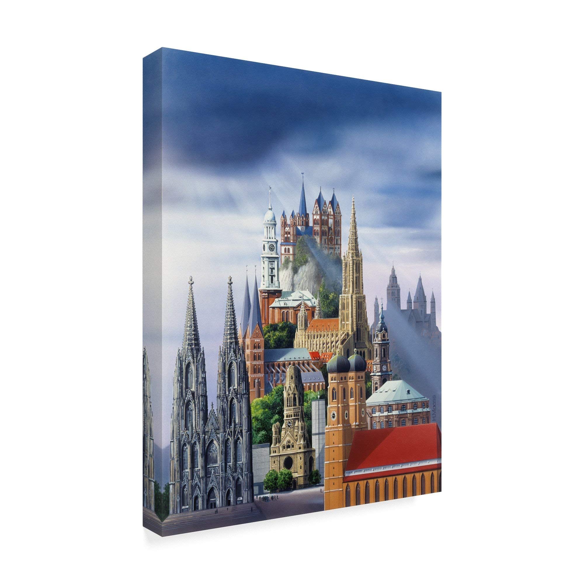 Trademark Fine ArtALI35763-C2432GG German Cathedrals by Harro Maass Fine Art, 24x32-Inch, Multicolor
