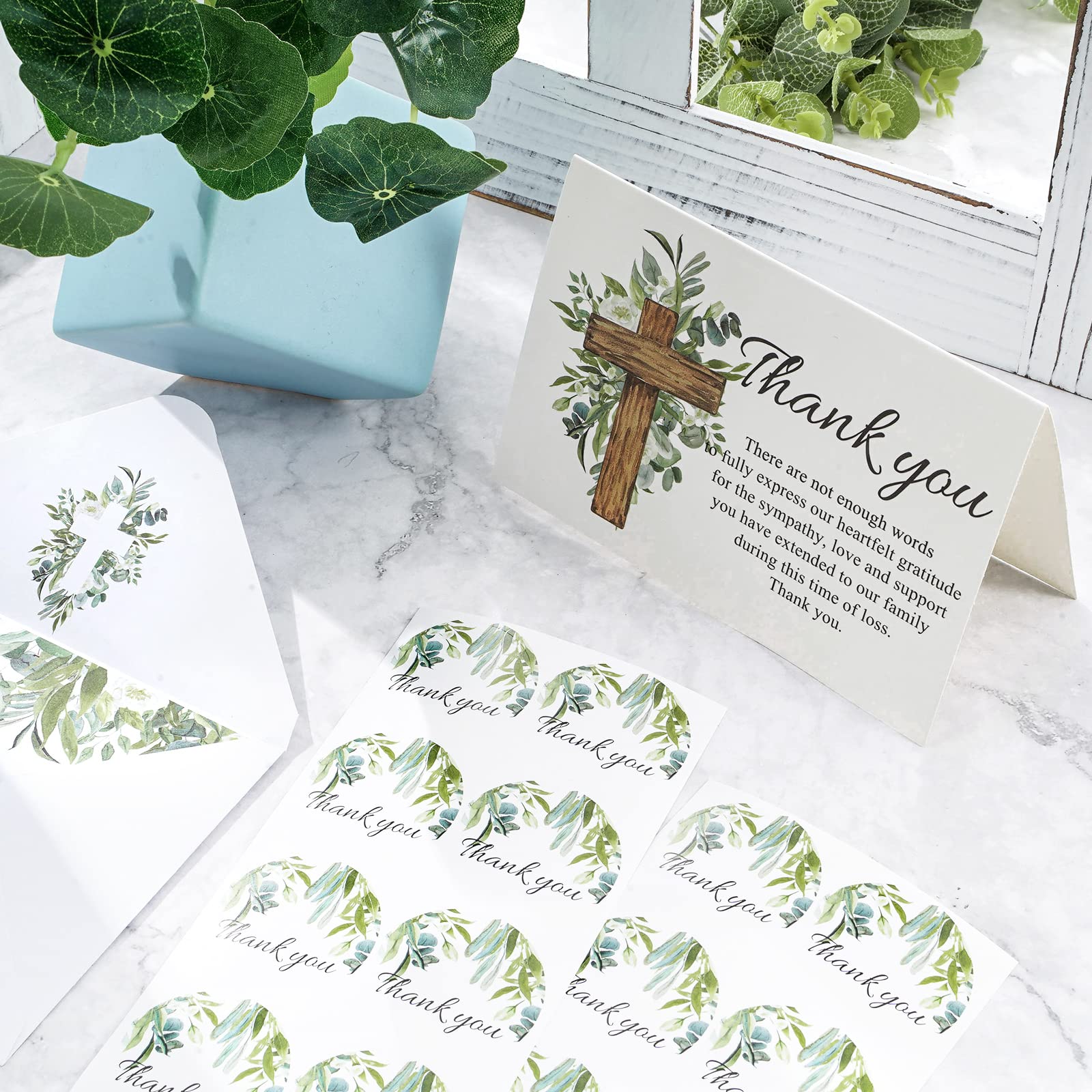 amazon-com-anydesign-48pcs-funeral-thank-you-cards-sympathy-thank-you-card-with-stickers-envelopes-watercolor-greenery-cross-bereavement-card-with-message-for-memorial-service-loved-ones-celebration-of-life-office for Free Printable Bereavement Thank You Cards Amazon.com : AnyDesign 48Pcs Funeral Thank You Cards Sympathy Thank You Card with Stickers Envelopes Watercolor Greenery Cross Bereavement Card with Message for Memorial Service Loved Ones Celebration of Life : Office for Free Printable Bereavement Thank You Cards