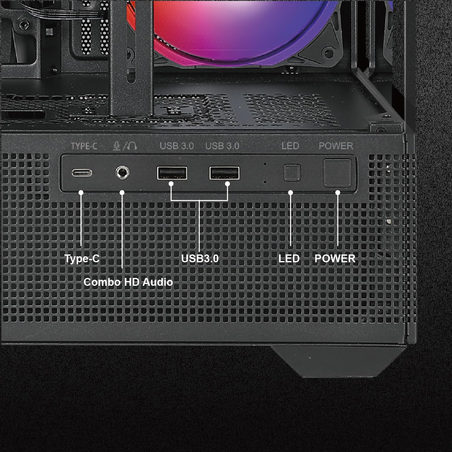 AZZA CSAZ-501B Tiara ATX - Estuche para juegos de torre media