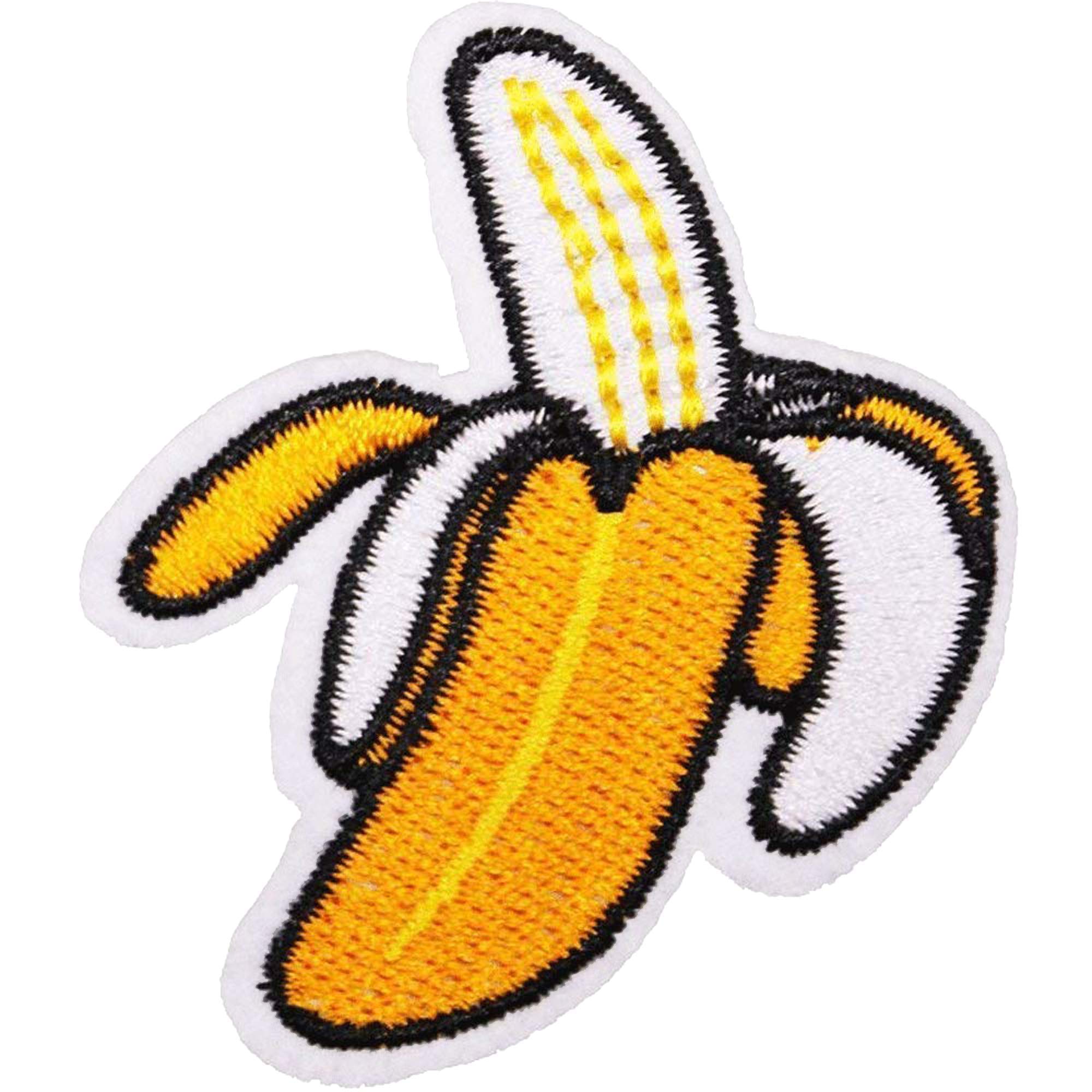 u-sky coser o hierro EN parches para ropa parche – peeled banana amarillo