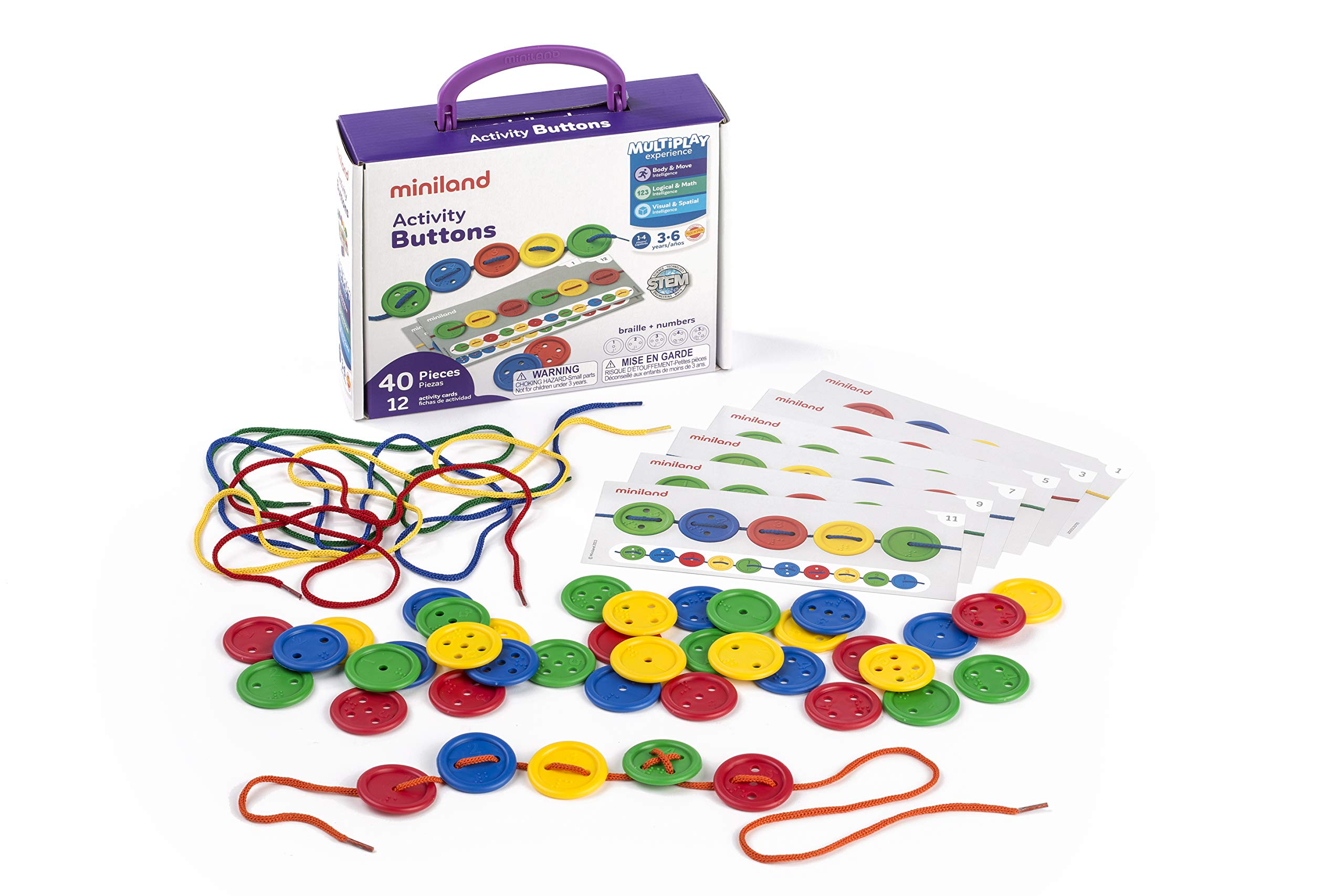 Miniland D'activité Boutons - Version Anglaise