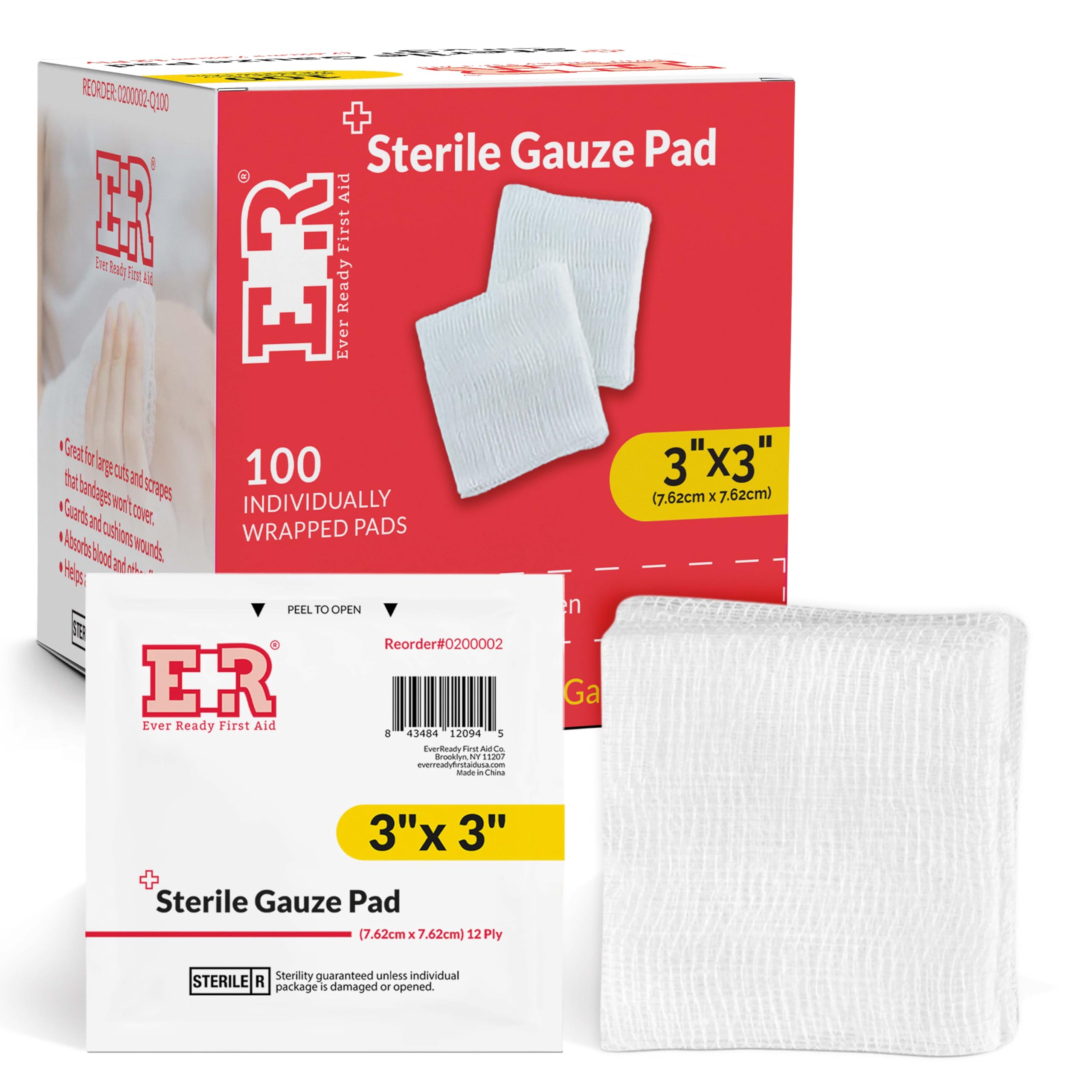 Amazon.com: Ever Ready First Aid Sterile Gauze Pads 3