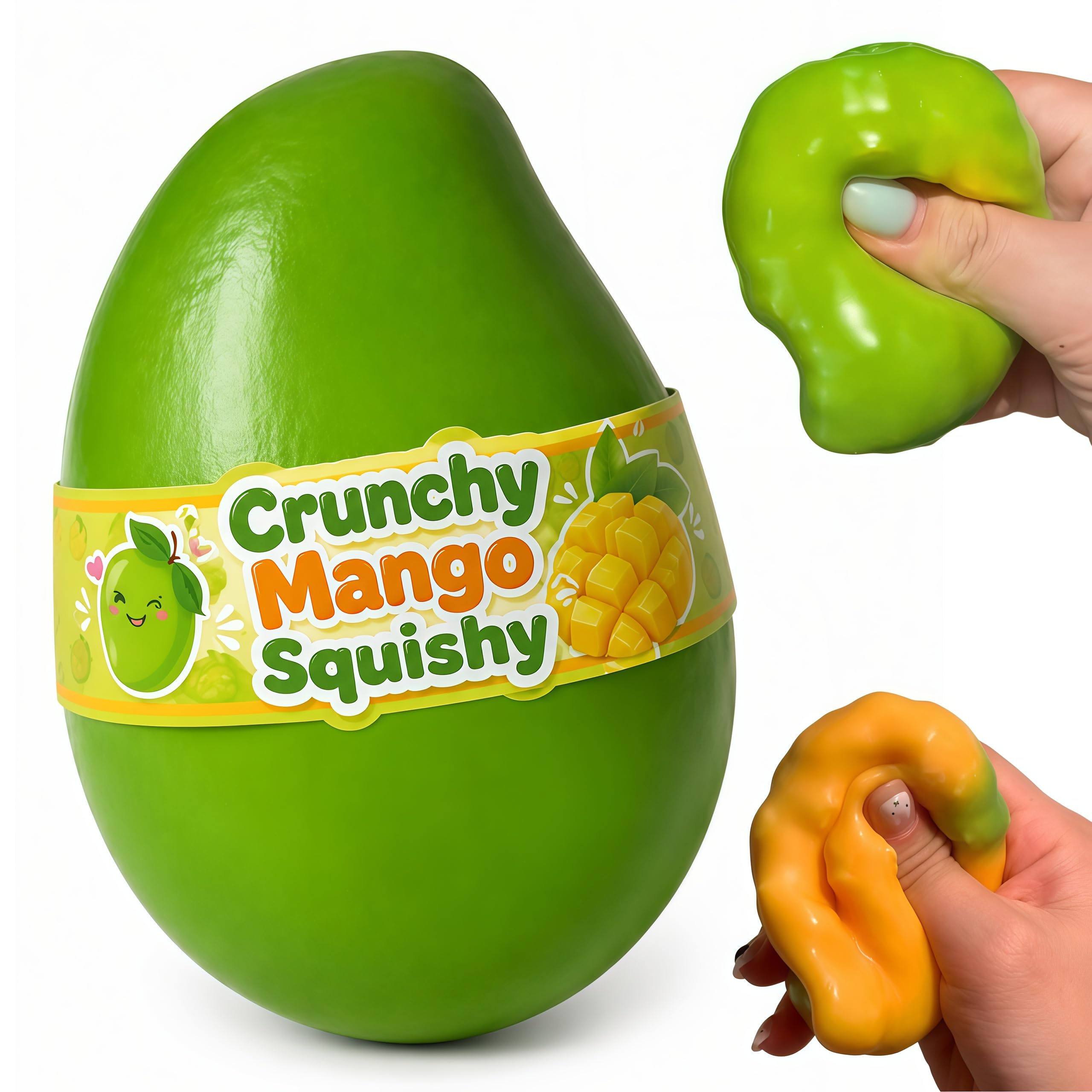 Photo 1 of Crunchy Mango Squishy - Heat Activated Color Changing Mango Squishy?1PC