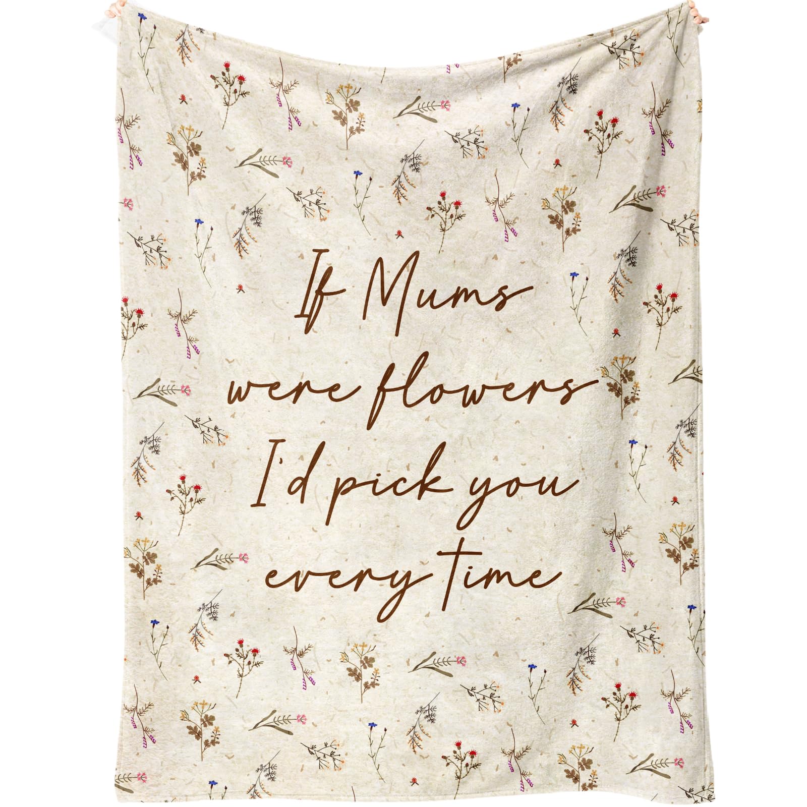 BYHEARTOHOME Mum Gifts, Mum Birthday Gifts-Mum Blanket 60" x 50"