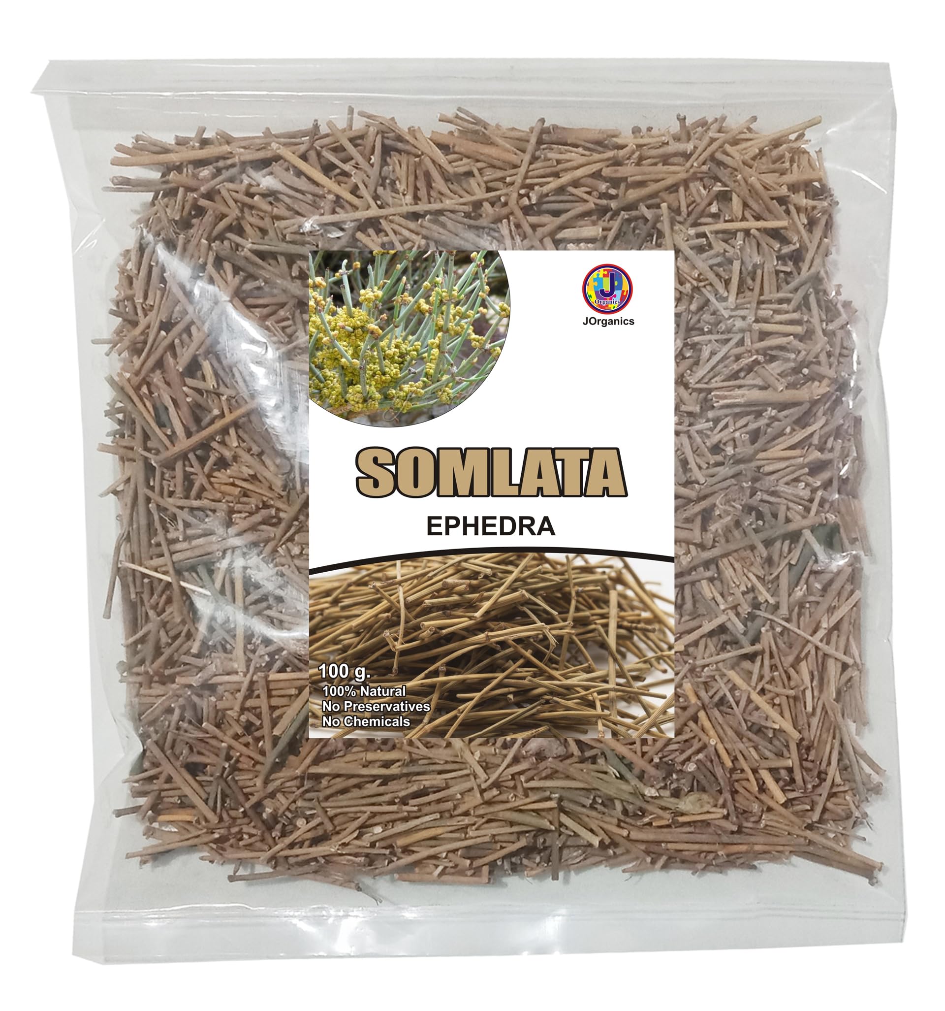 Jioo Organics Somlata Soma Gerardiana Herbal Blend for Wellness and Vitality | Ayurvedic Somlata Panchang 100gm
