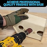 Vista 6 de LINE10 Tools Paquete de 12 mangas de lijado de husillo, 2 pulgadas de largo, gruesas, grano 60