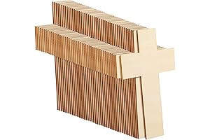 Treela 100 Pack Unfinished Wood Crosses