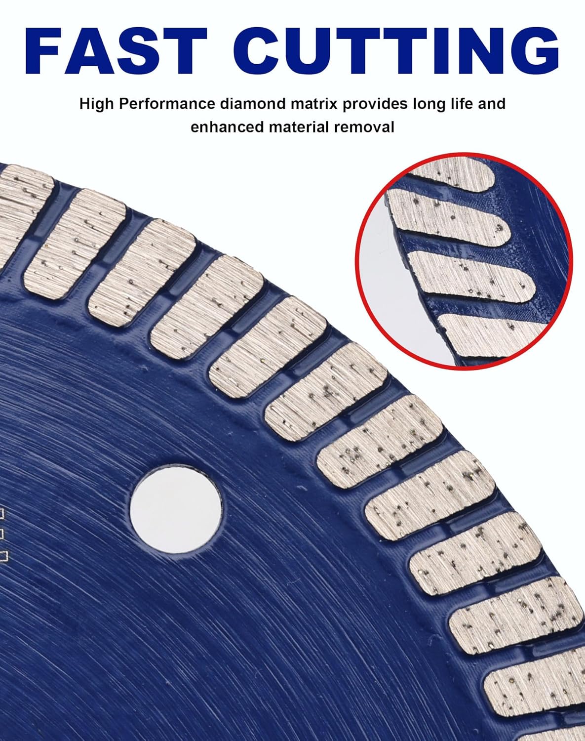 OSTEK 5pc 4.5" Diamond Tile Blades for Granite, Marble & Ceramic Tile Cutting