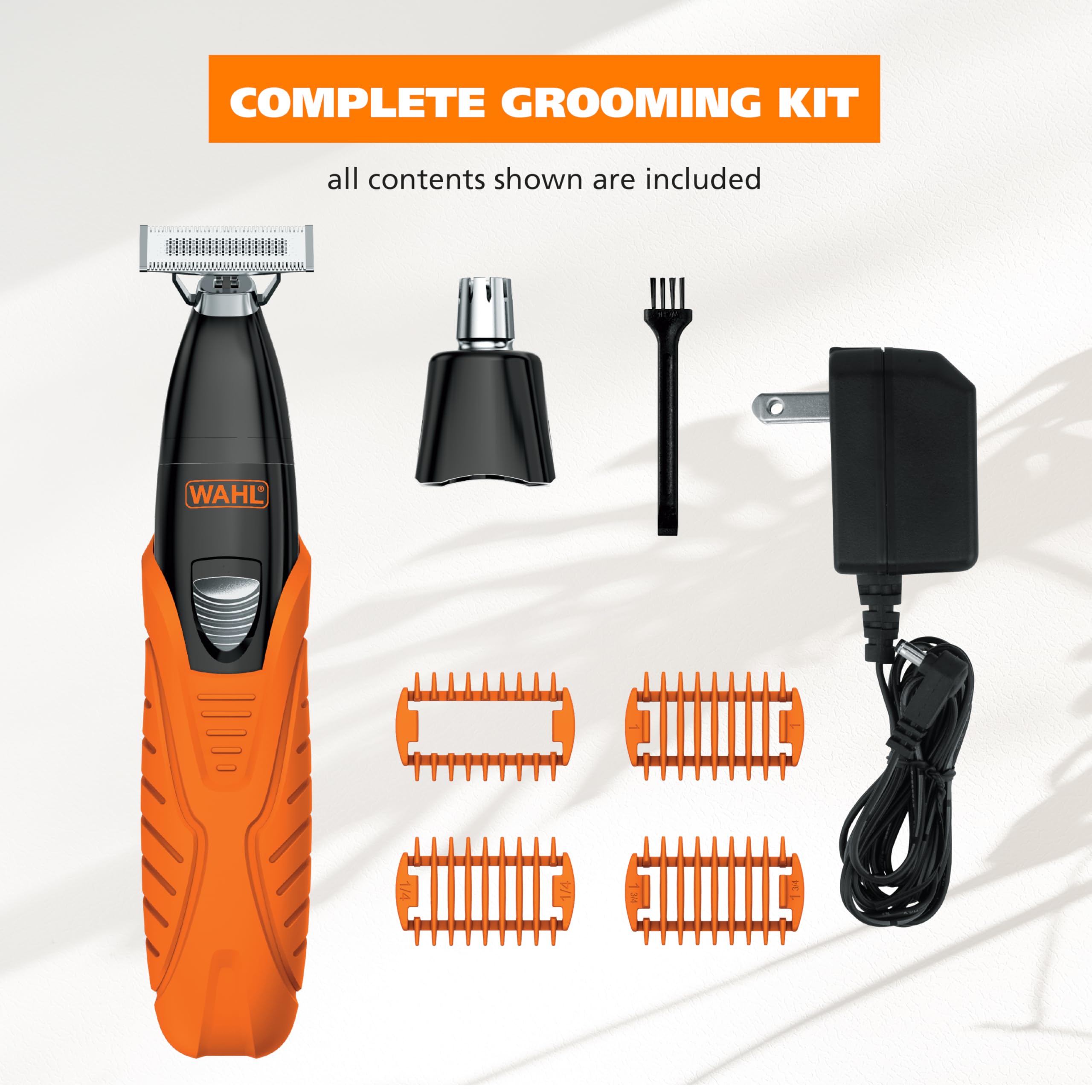 Wahl TrimNinja 2 in 1 Hybrid Electric Shaver & Ear Nose Trimmer for Men