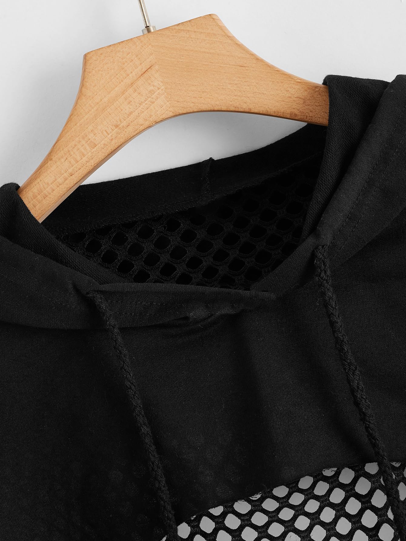 SweatyRocks Women's Casual Solid Cut Out Front Long Sleeve Pullover Crop Top Sweatshirt