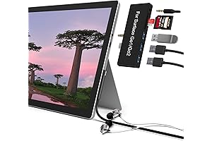Surface Go/Surface Go2/Surface Go3 Premium Docking Station, 6-in-2 Surface Go Dock with...