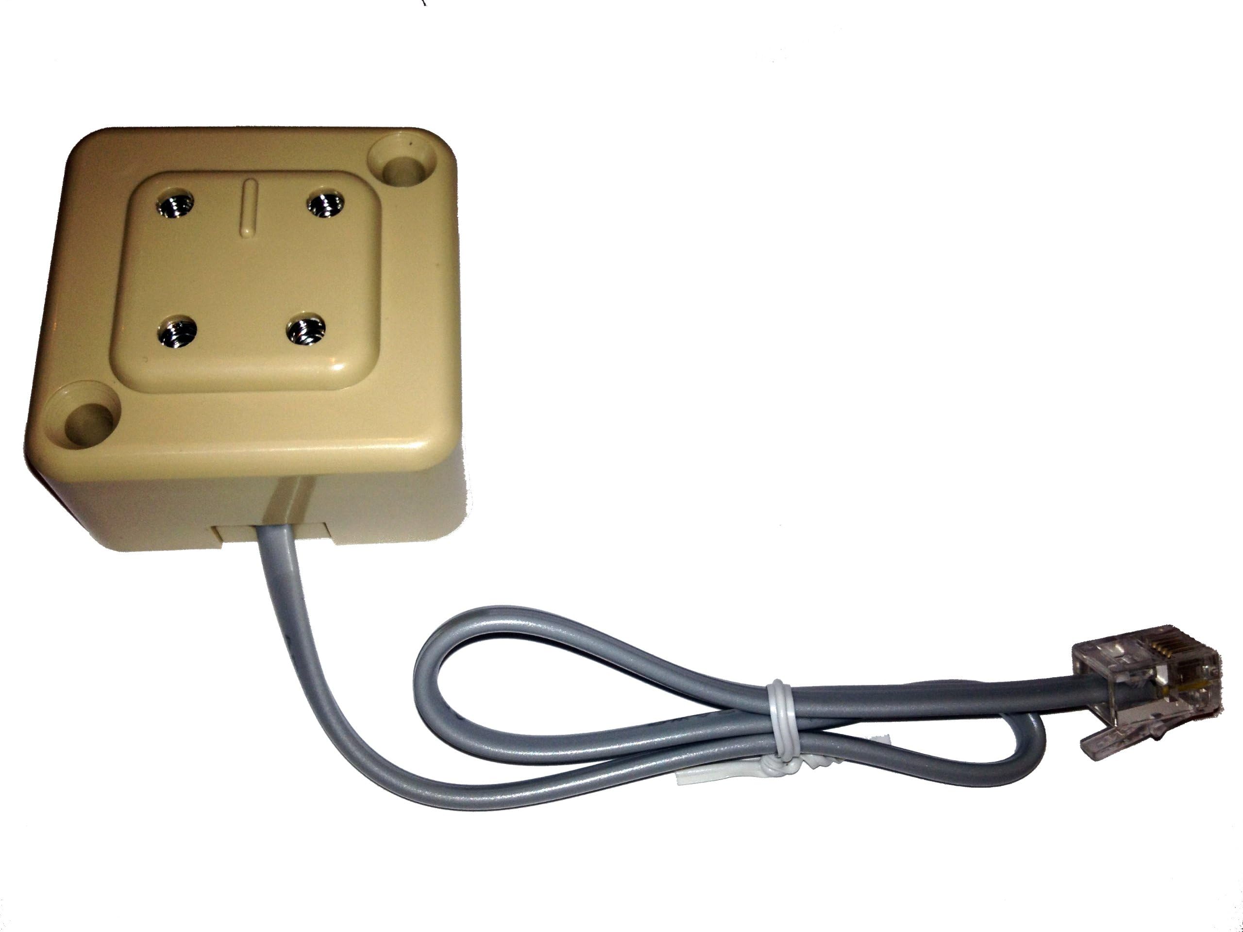 Telephone 4 Prong Plug to Modular Adapter RJ-11 Four Prong for Vintage Rotary
