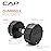 CAP Barbell 12-Sided Coated Dumbbell with Chrome Handle, Pair, 30 LB