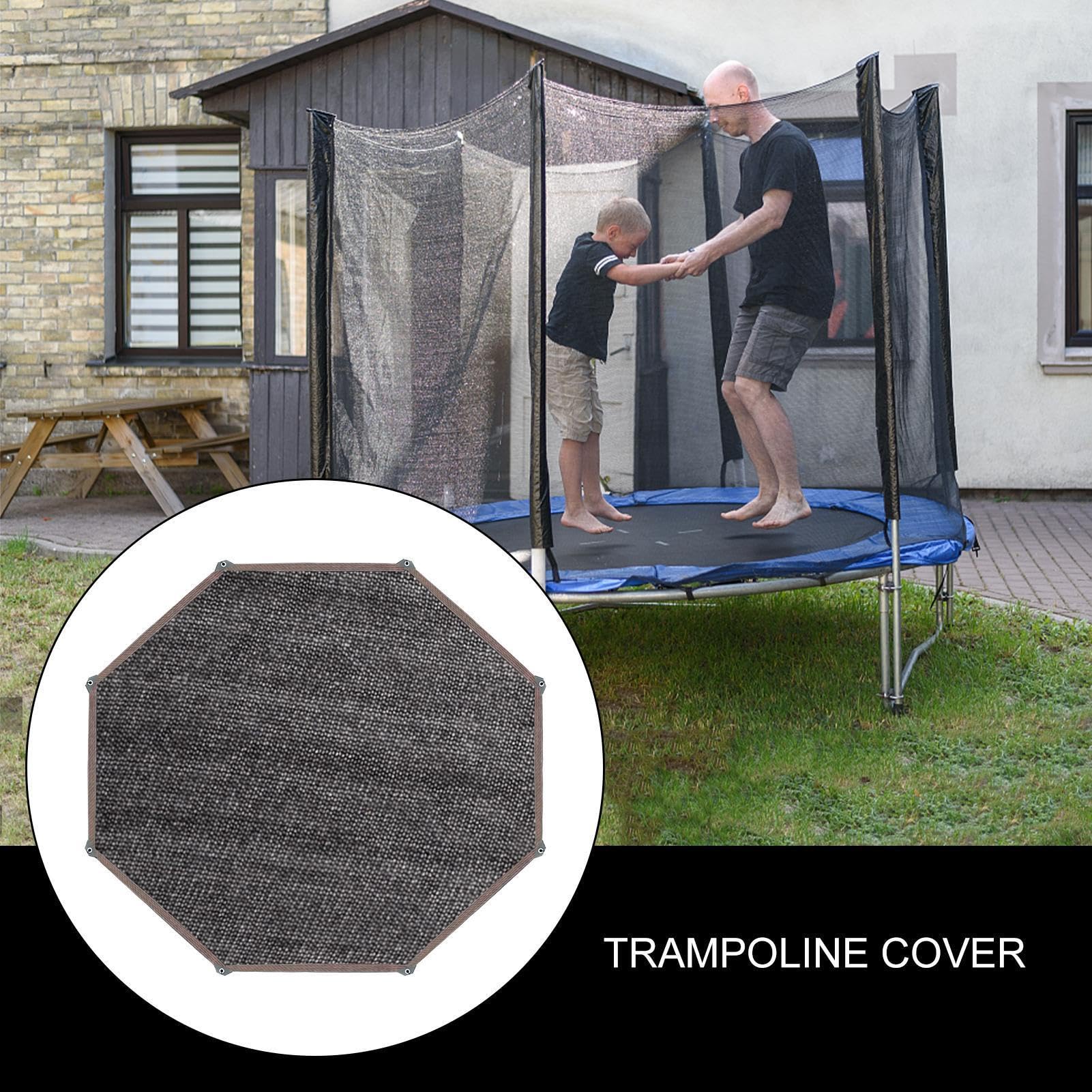 Daszek Trampoliny Mocna Wodoodporna Składana Osłona Przeciwsłoneczna