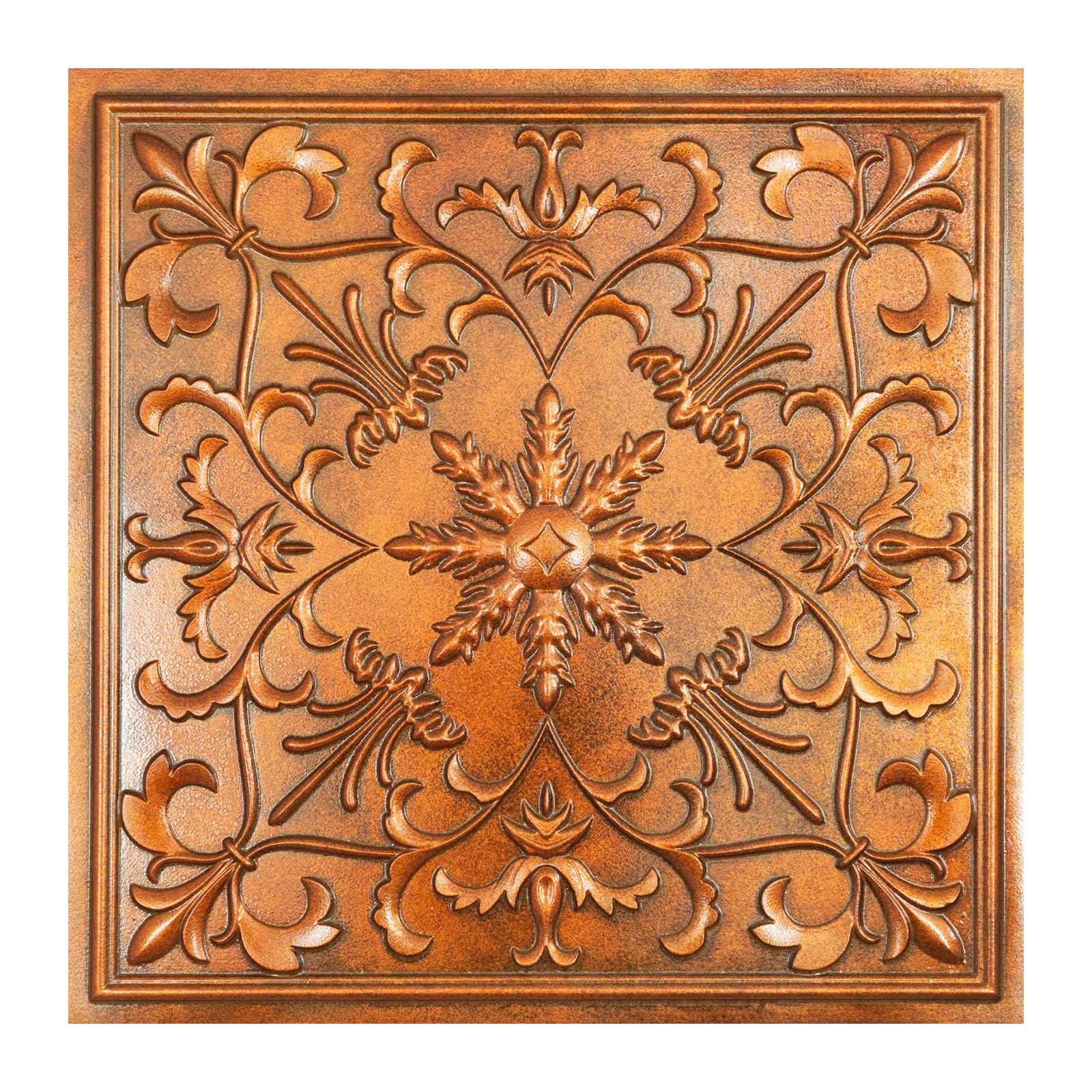 Azulejos de techo de hojalata rústicos vintage autoadhesivos imitación cobre