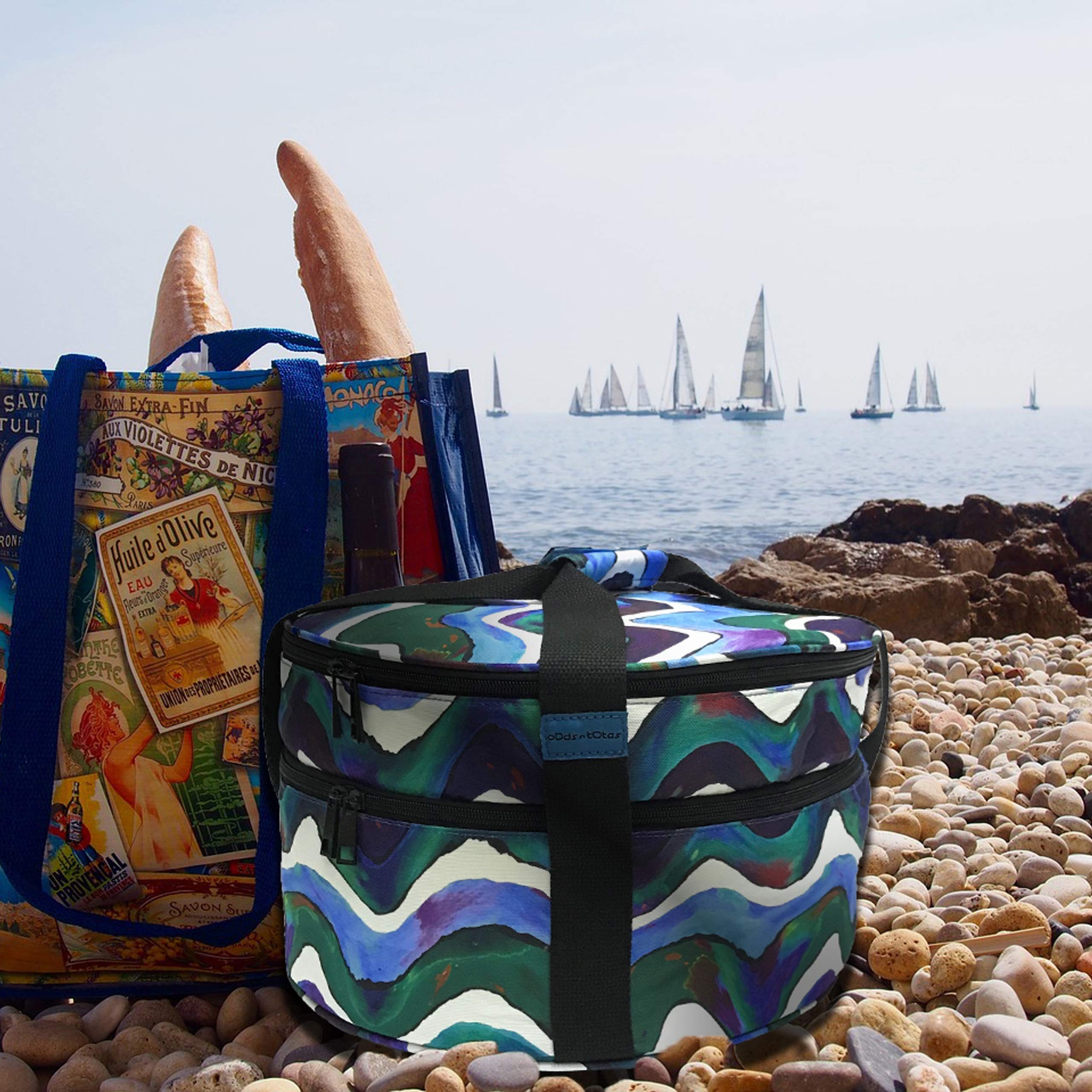 Round Casserole Carrier, Pie Carrier, Insulated Food Carrier, Insulated