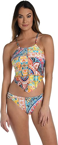 Traje de baño tankini con pañuelo halter