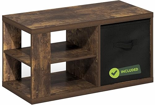 Miniatura 18 de Furinno Classic - Mesa auxiliar rectangular moderna con mesa de triple grosor de 1.8 pulgadas, mesa auxiliar, montaje sin herramientas, para sala de