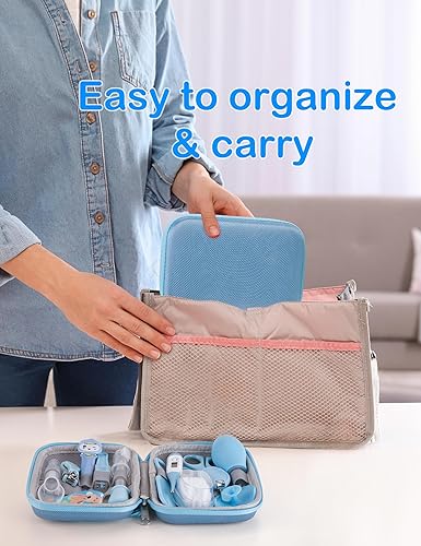 Miniatura 7 de OTTOLIVES Kit de cuidado de la salud y aseo del bebé, regalo 15 en 1 para baby shower con lima de uñas, peine de cepillo para el cabello, cepillo de