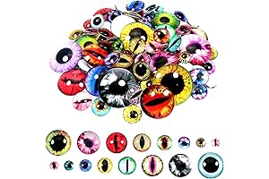 TOAOB 160pcs Assorted Colors Glass Dragon Eyes for Crafts