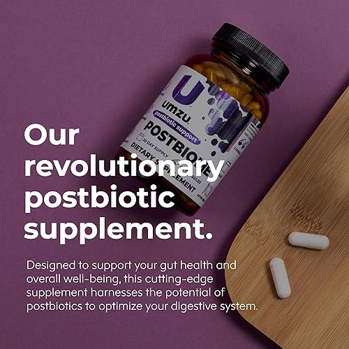 Miniatura 3 de UMZU Postbiome - Suplemento postbiótico para apoyar la salud intestinal y el bienestar general, formulado con tributirina, optimiza la salud