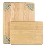 Gripperwood Cutting Boards, Set of 2, Beechwood with Non-slip Gripper Feet, 11 by 8-Inches and 14 by 11-inches