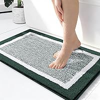 Vista 84 de OLANLY Alfombras de baño 30x20, tapete de baño de microfibra extra suave y absorbente, antideslizante, lavable a máquina, secado rápido, alfombra