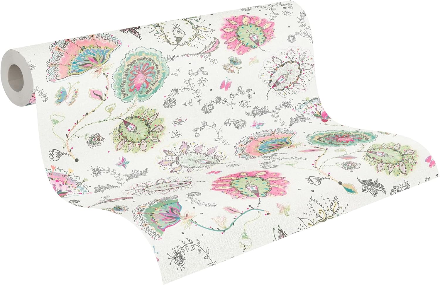 A.S. Création Livingwalls House of Turnowsky 388991 Non-Woven Wallpaper 10.05 m x 0.53 m Made in Germany Floral White