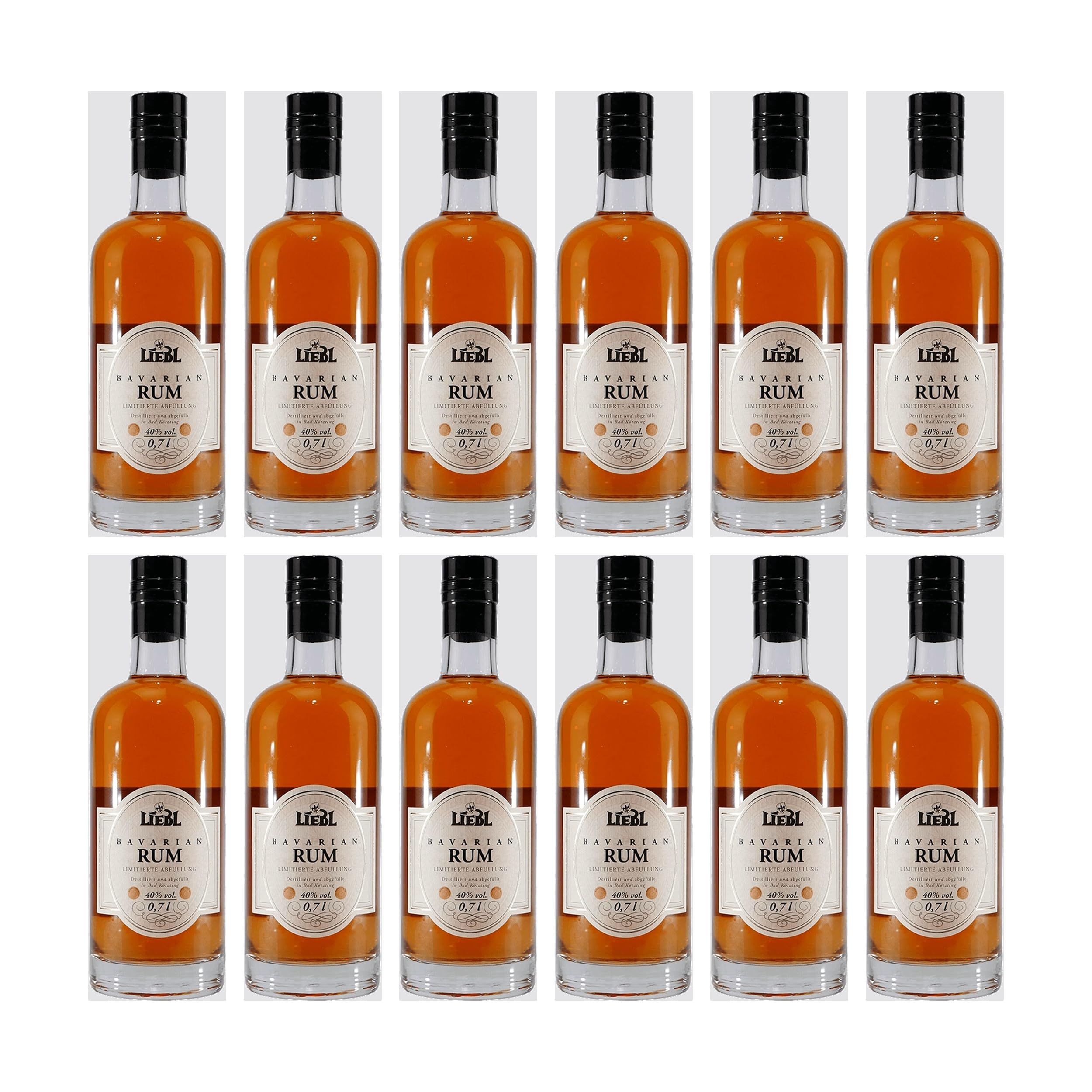 Liebl Bavarian Rum Bayrischer Wald Deutschland inkl. FeinWert E-Book (12 x 0.7 l)