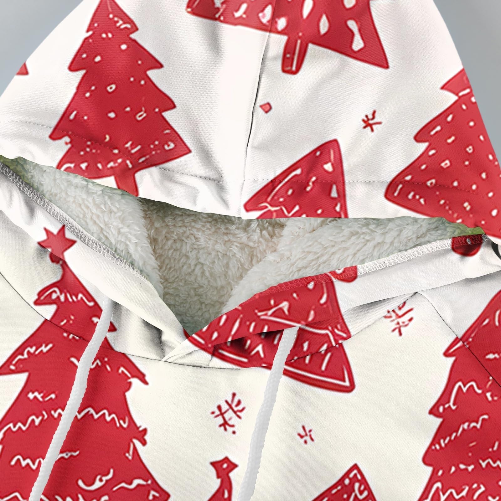 Suéter de Navidad con forro polar para hombre, divertido árbol de Navidad, copo de nieve, sudaderas, trajes de Navidad, cálidos, sherpa, manga larga, suéteres, tops, disfraces navideños, ropa de