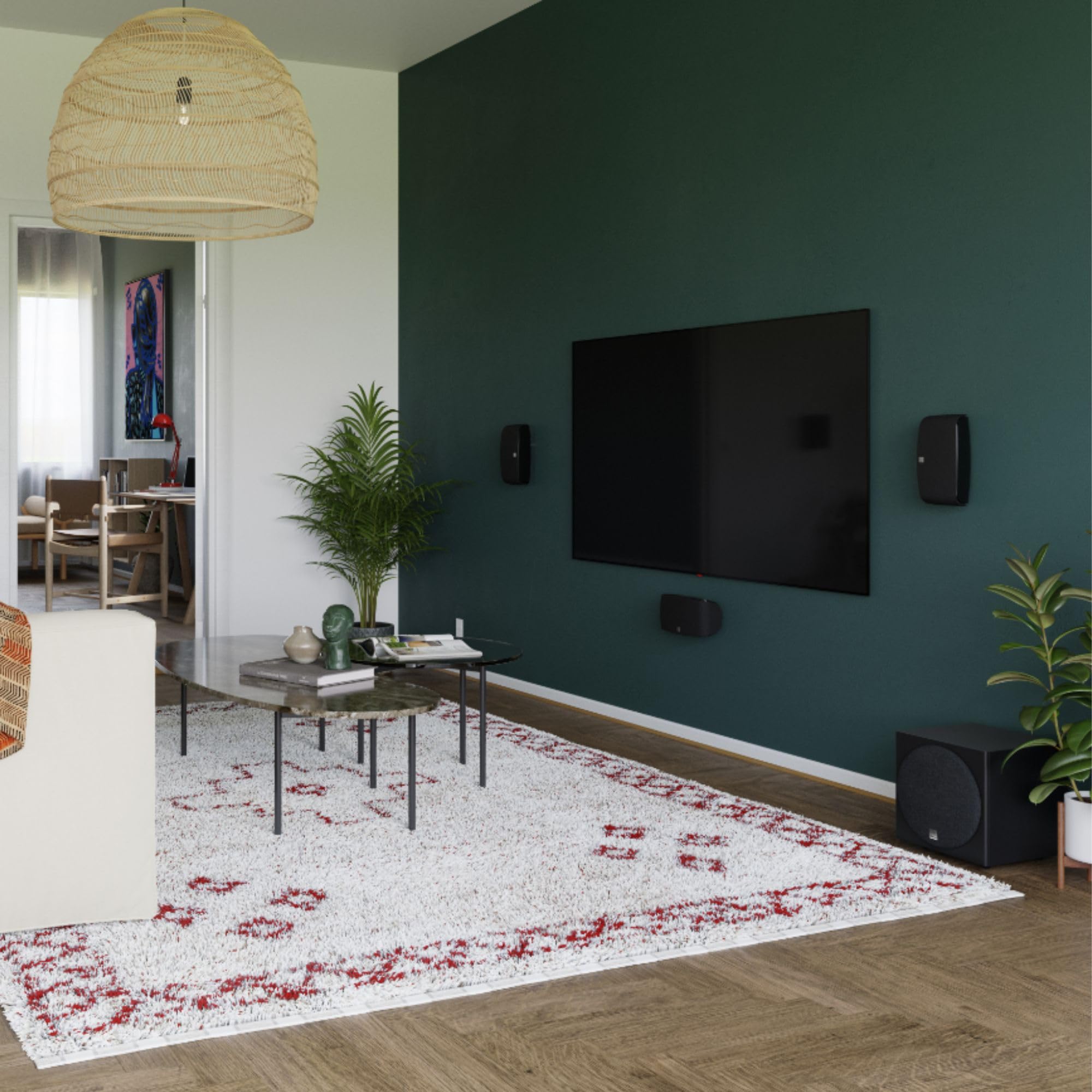Dali FAZON MIKRO VOKAL - Enceinte Centrale Ultra compacte avec boîtier en Aluminium et Membrane en Fibre de Bois pour Montage Mural
