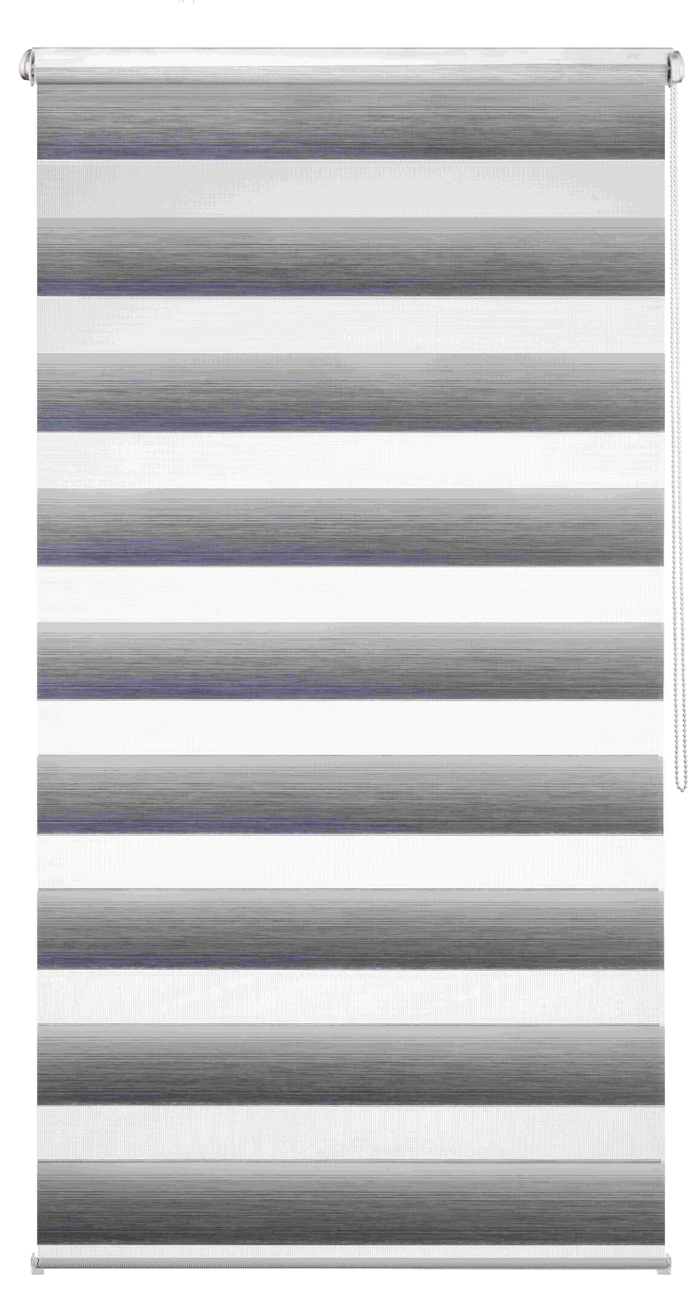 Khome K-Home® Klemmfix Doppelrollo Madrid ohne Bohren Farbverlauf Grau B130 x H150 cm – Bild 7
