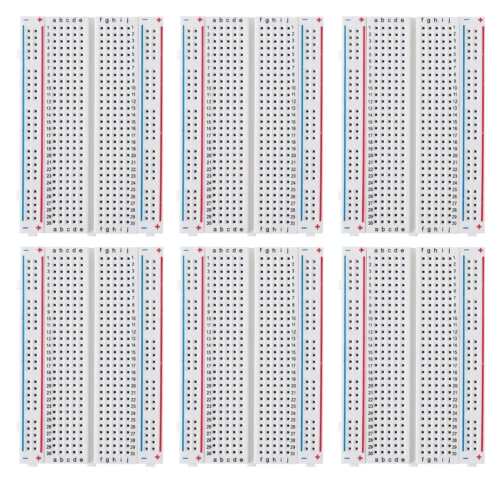 EJPPDHCO Breadboards Kit Include 830/400/170 Point Solderless Breadboards for Proto Shield Distribution Connecting Blocks