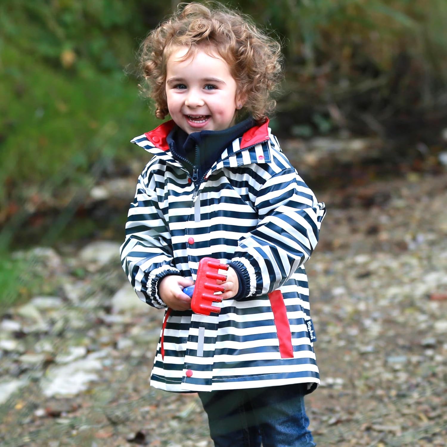 Mädchen Regenjacke Maritim