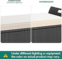 Vista 8 de YITAHOME 90 Gallon Outdoor Wicker Storage Bench w/Cushion, Large PE Rattan Deck Storage Box w/Handles & Hydraulics for Patio Furniture, Cushions