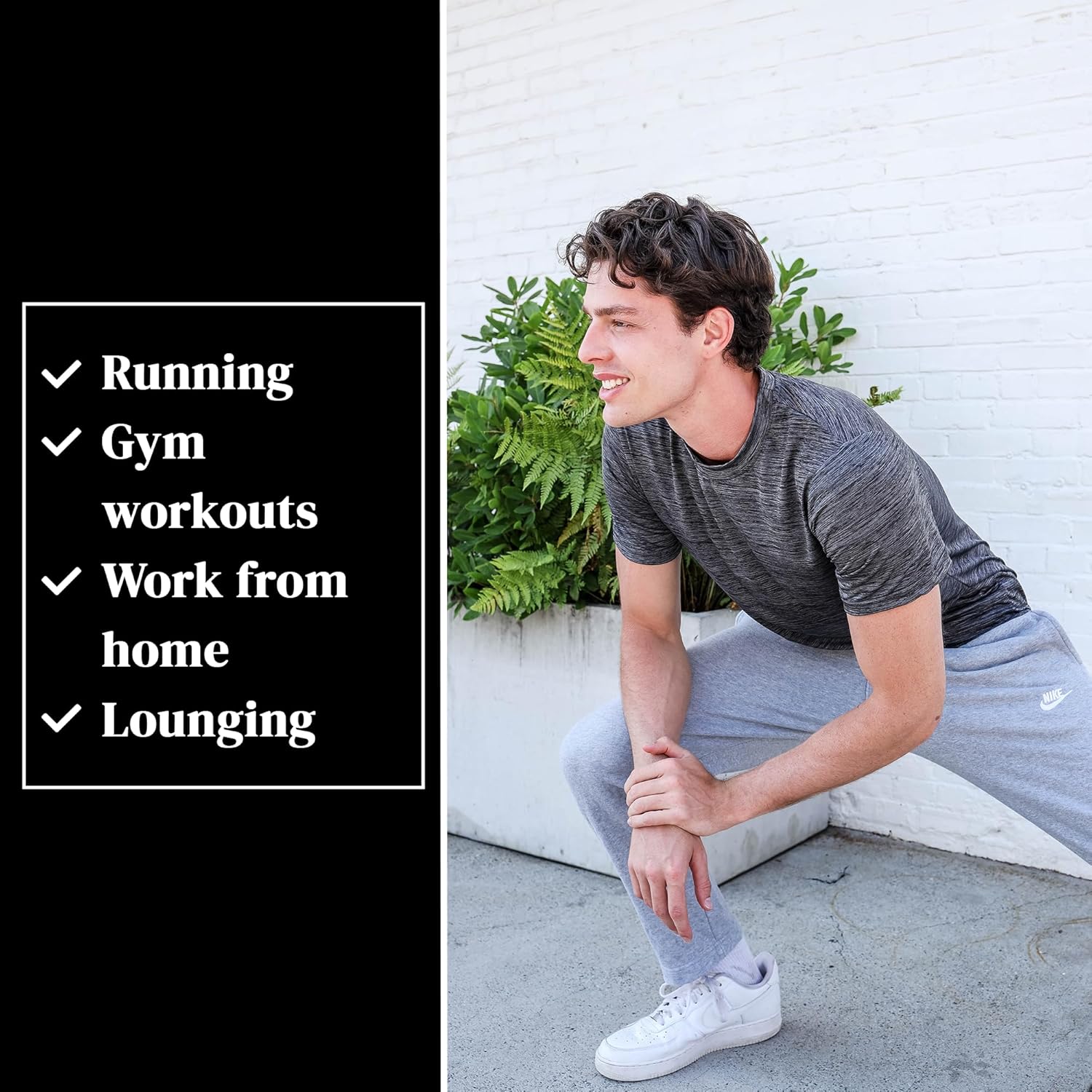 [5 Pack] Men’s Workout Short Sleeve Dry Fit T Shirts Quick Dry Active Athletic Crewneck Running Gym Moisture Wicking Tee Tops - Image 4