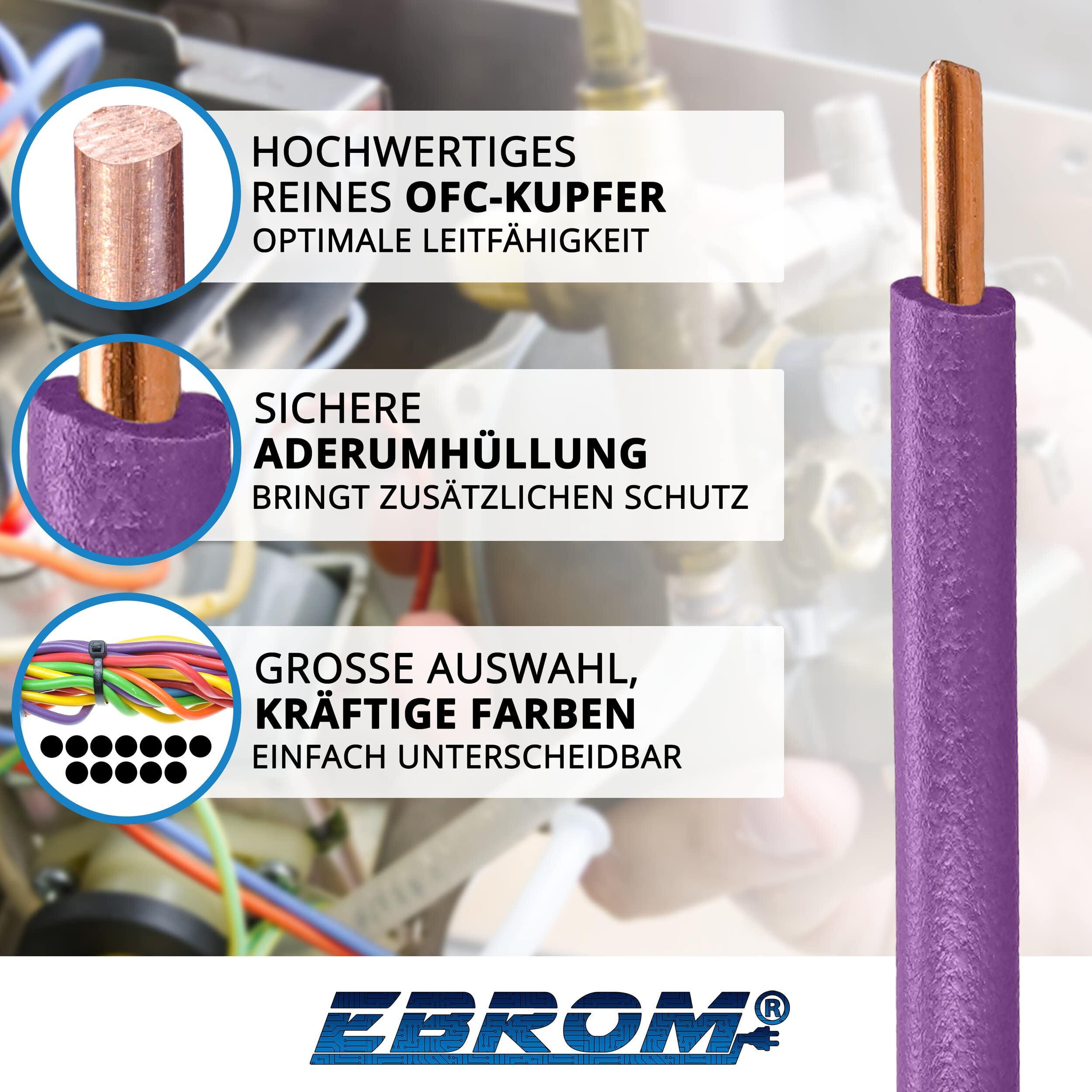 Donné VD Draad H07V-U Eca 2,5 mm² Bruin | Jaeger Direkt NL