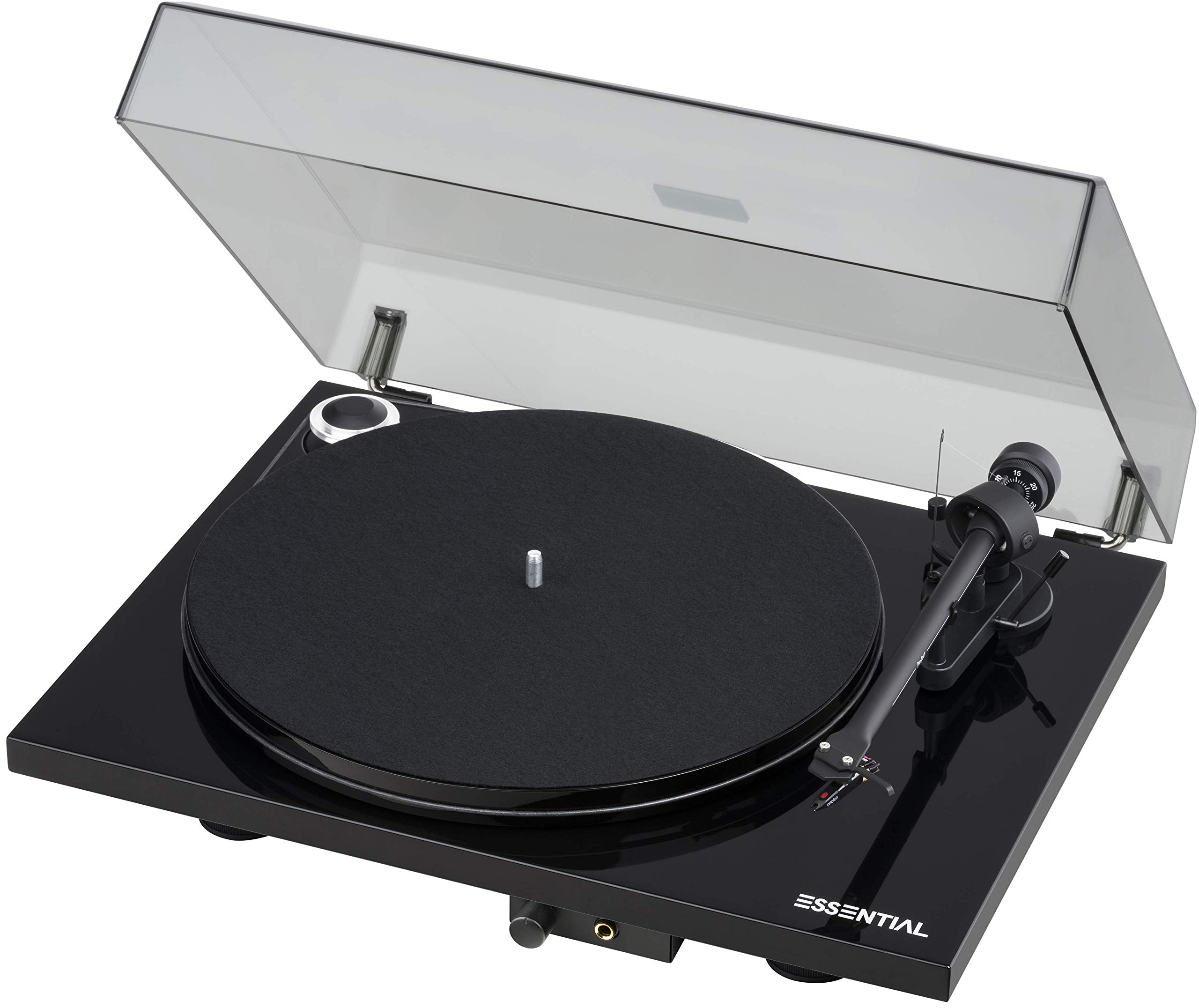 Pro-Ject Essential III HP, Giradischi audiofilo con uscita cuffie (nero)