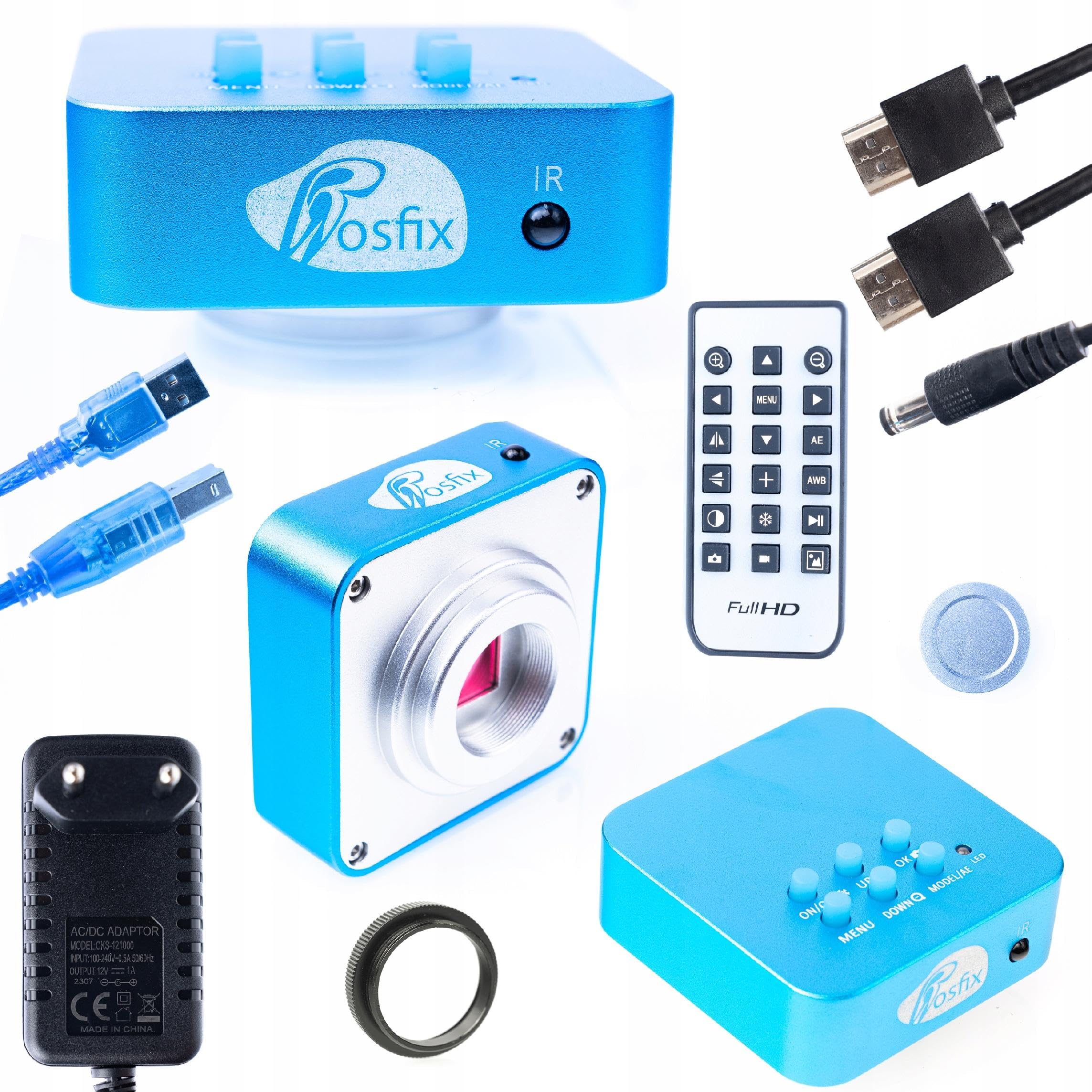 Rosfix Cámara Microscopio Scorpius PRO KMSP-HDMI-USBI - Sensor Panasonic 16MP | Salidas HDMI/USB | Vídeo 4K, Foto 4608x3456 | Para Microscopía Trinocular | Accesorio óptico