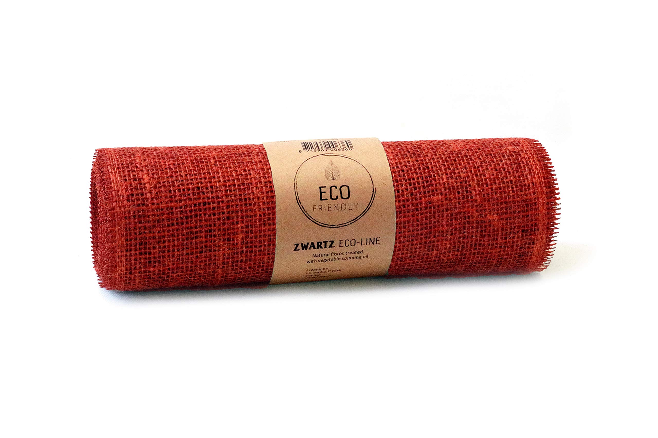 HEETA Jute tafelloper rol 30 cm x 10 m, eco jute tafelband van natuurlijke stof - natuurlijke stift voor bruiloft, boerderijfeest, communie, rustieke tafeldecoratie