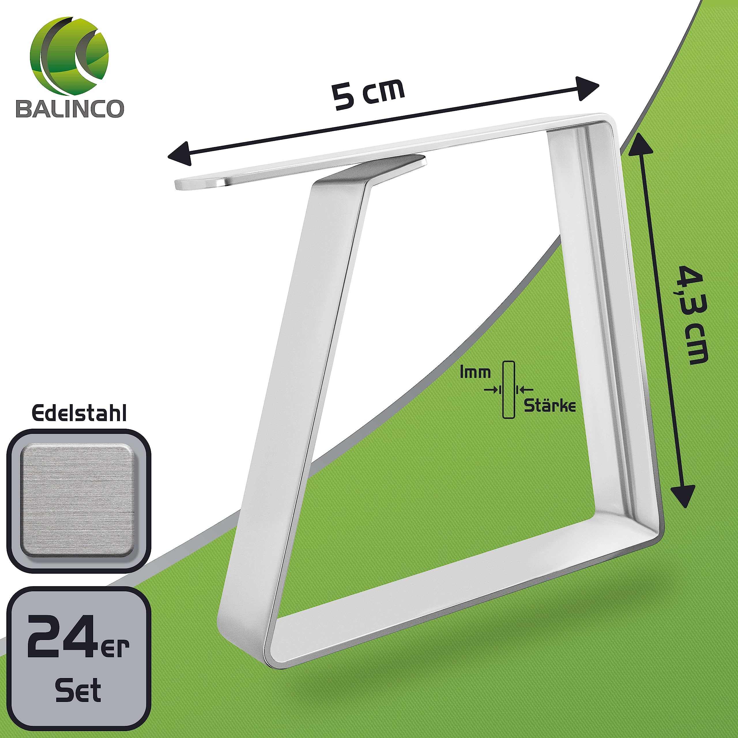 Balinco Set di 24 mollette per tovaglia, in acciaio inox, di alta qualità, robuste, antiruggine, per tovaglia, fermagli da tavolo, clip per tovaglia