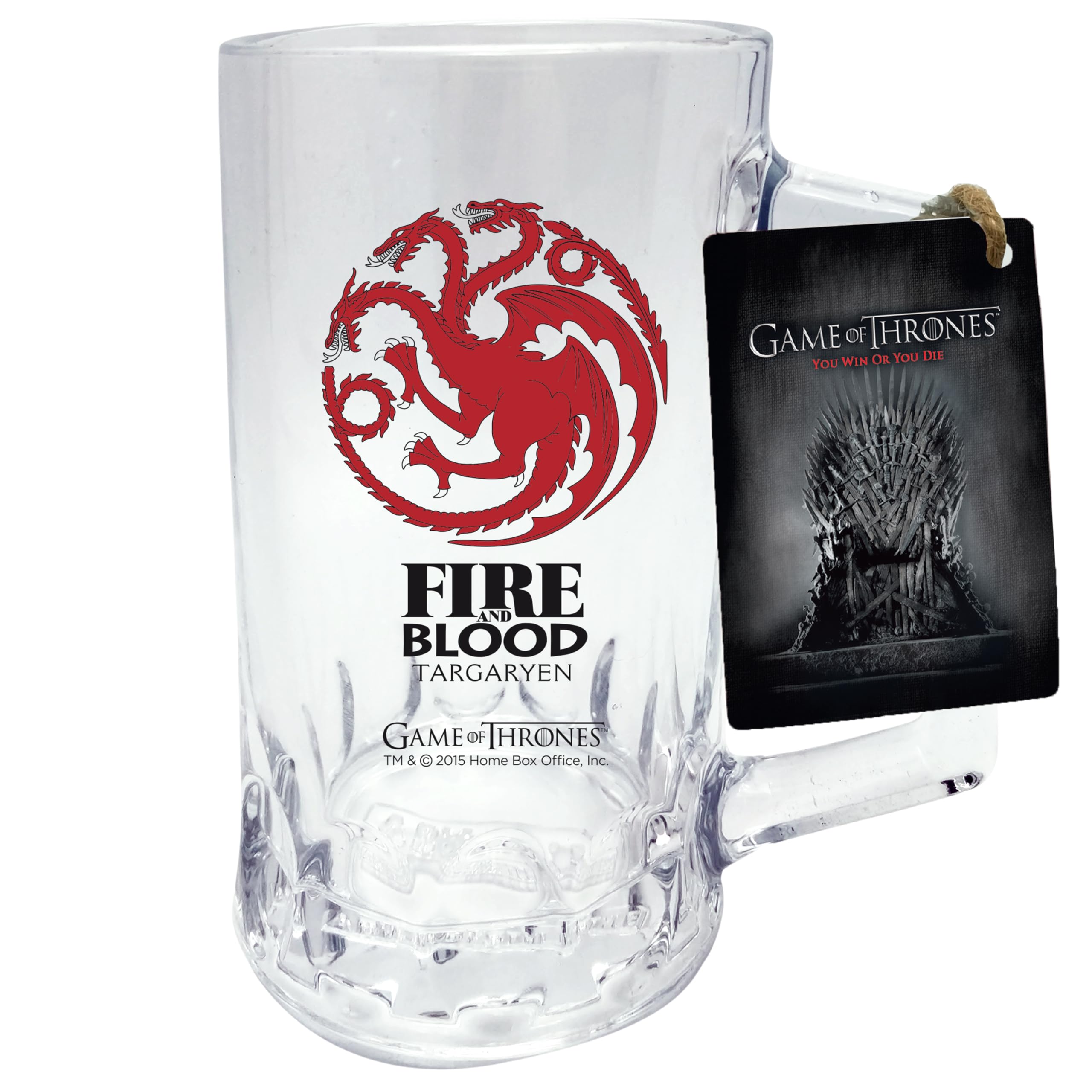 Bicchiere Da Birra Ufficiale Game Of Thrones - Targaryen Design