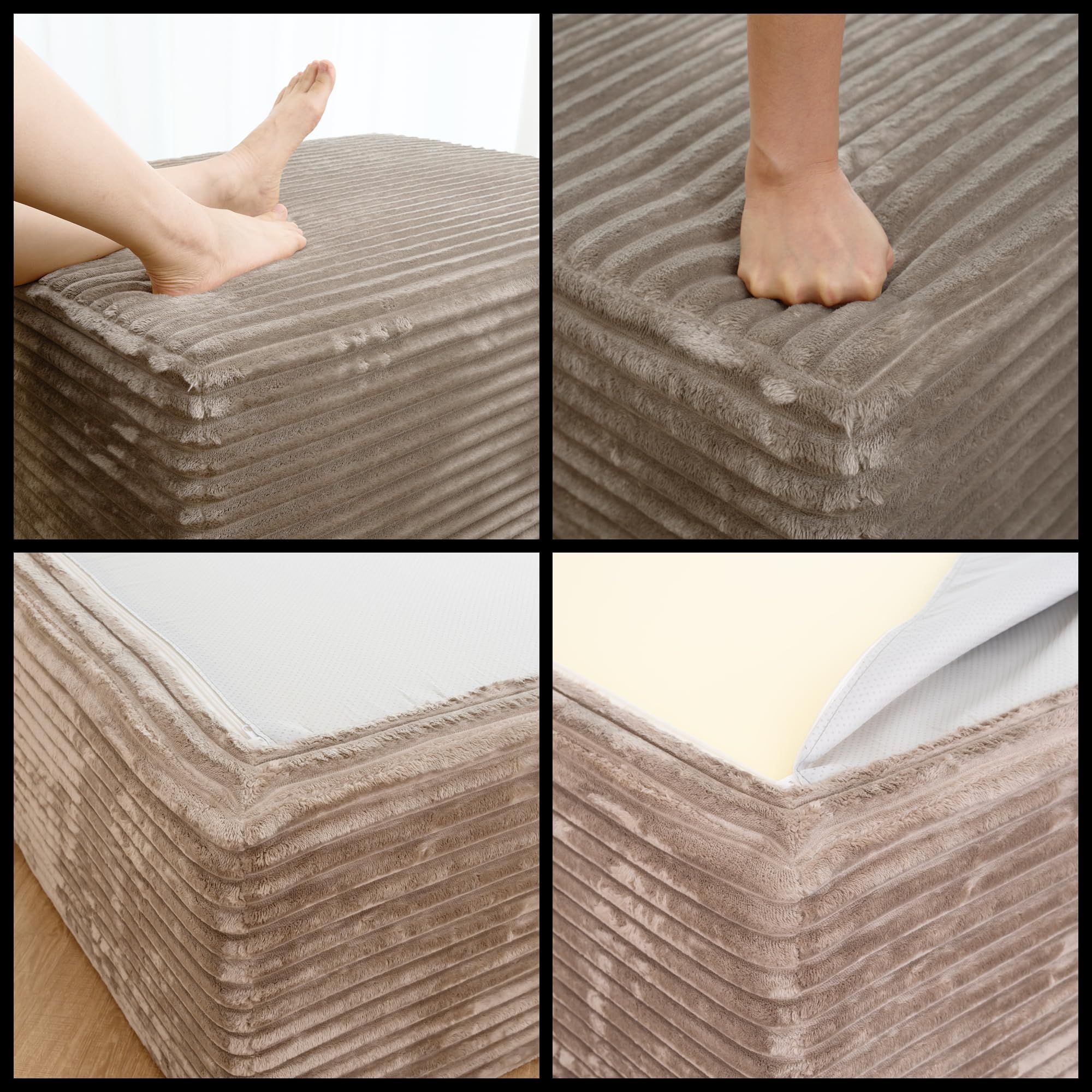 Long Ottoman: 5 Picks Worth Buying in 2026 1 JINGLING 37.4 Rectangle Ottoman Foot Rest for Couch - Corduroy Uphols — product photo