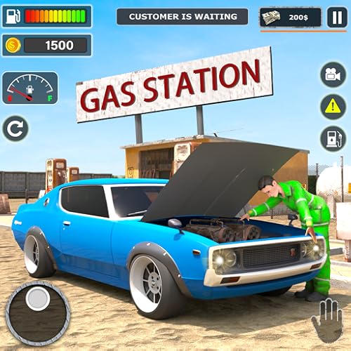 Gas Station Car Mechanic Workshop Game - Junkyard Car Wash Service Garage Workshop Simulator