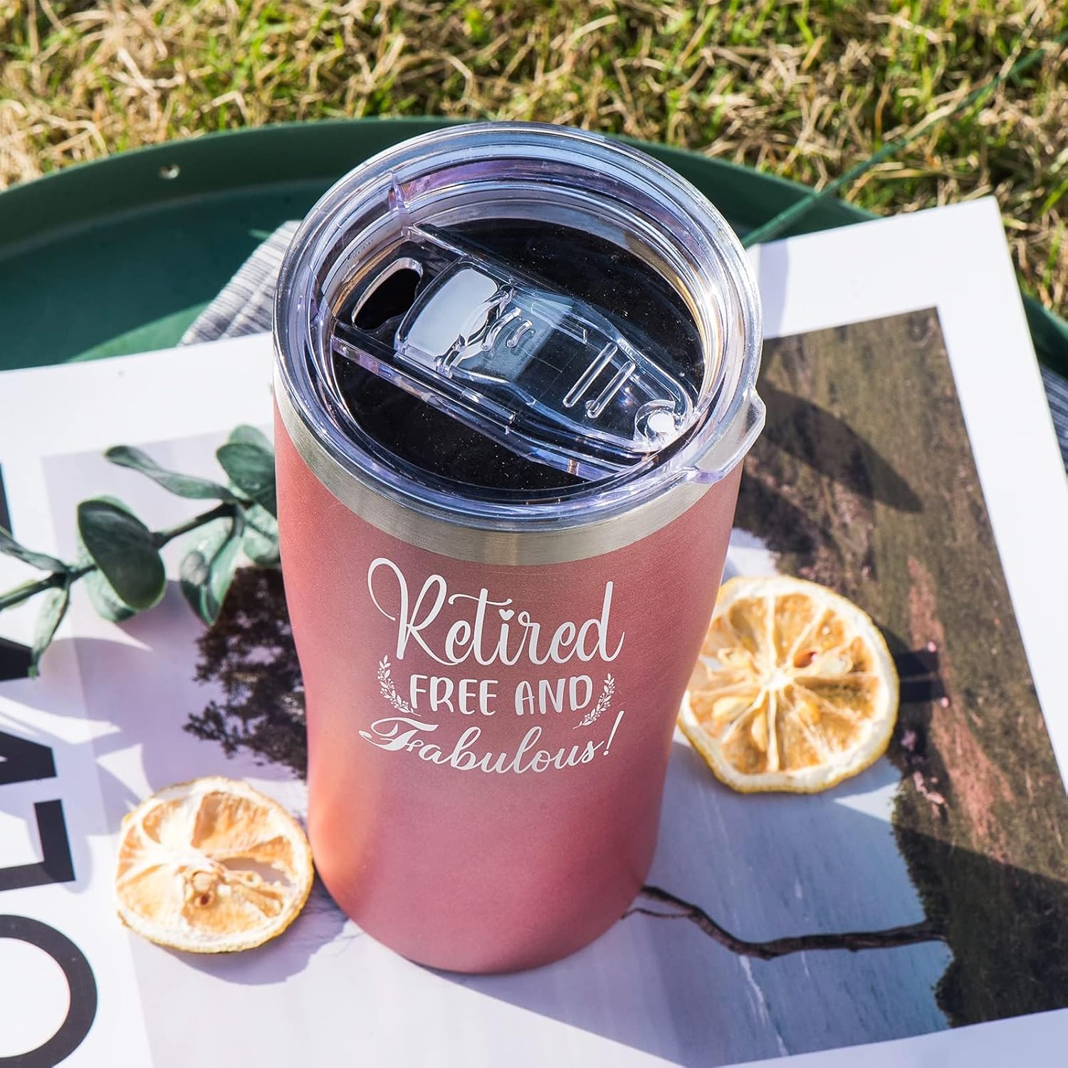 Retirement Gifts for Women 2024,Happy Retirement Party Decorations for Friends, Boss, Teachers, Nurses, Retired Free And Fabulous (RoseGold) - Image 5