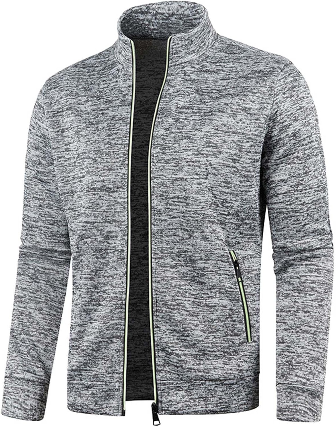 UHouse Sweat Jacket Men's Without Hood Leisure Jacket Oversize Transition Jacket Sports Jackets Lightweight Thin Sports Jacket Outdoor Training Jacket Autumn Bomber Jacket Comfortable Autumn Jacket