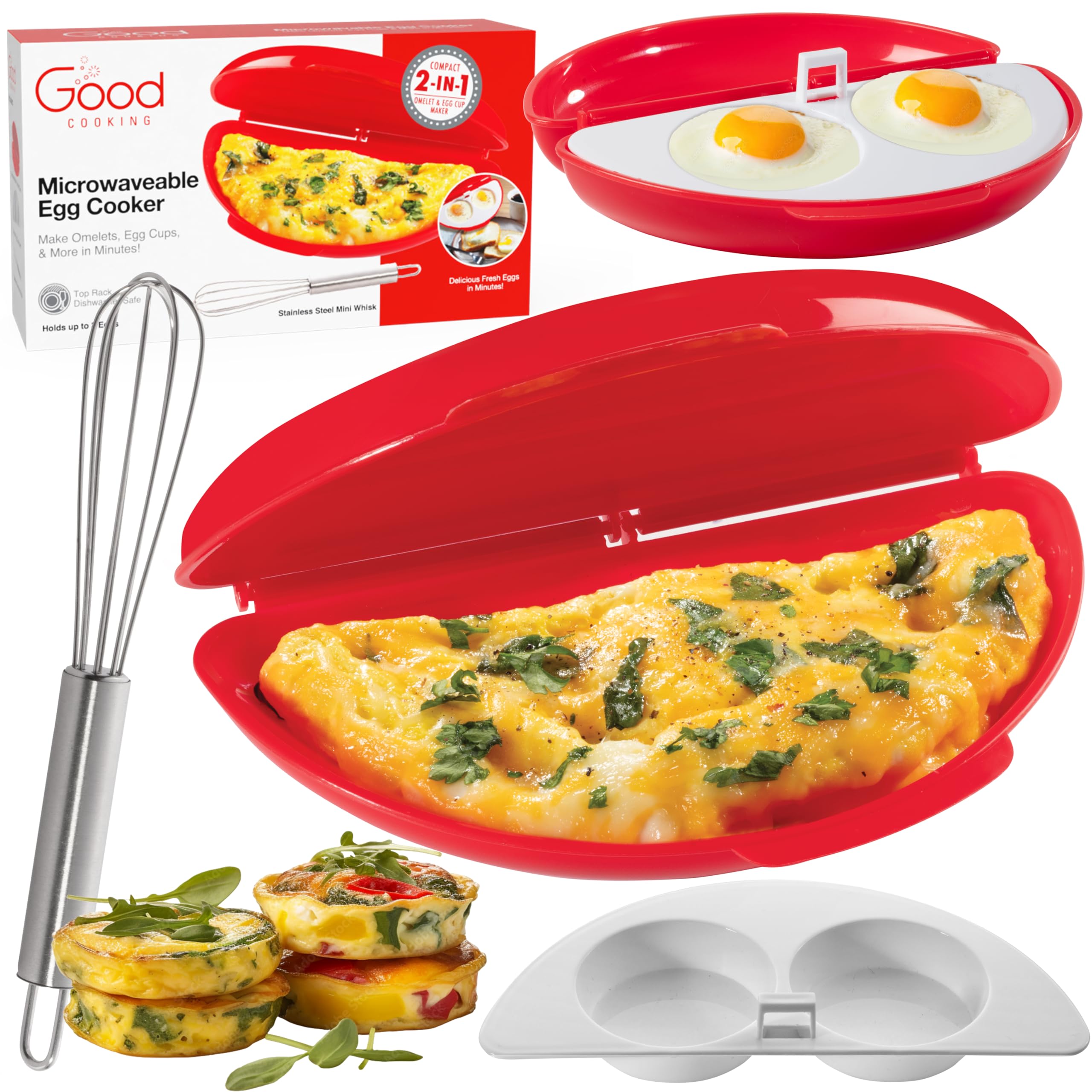 Good Cooking Microwave Omelet & Egg Cup Maker