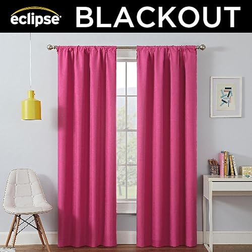 Miniatura 4 de Eclipse Kendall - Cortina blackout con aislamiento térmico y ojales, cortinas reductoras de ruido para dormitorio, sala de estar o guardería (1
